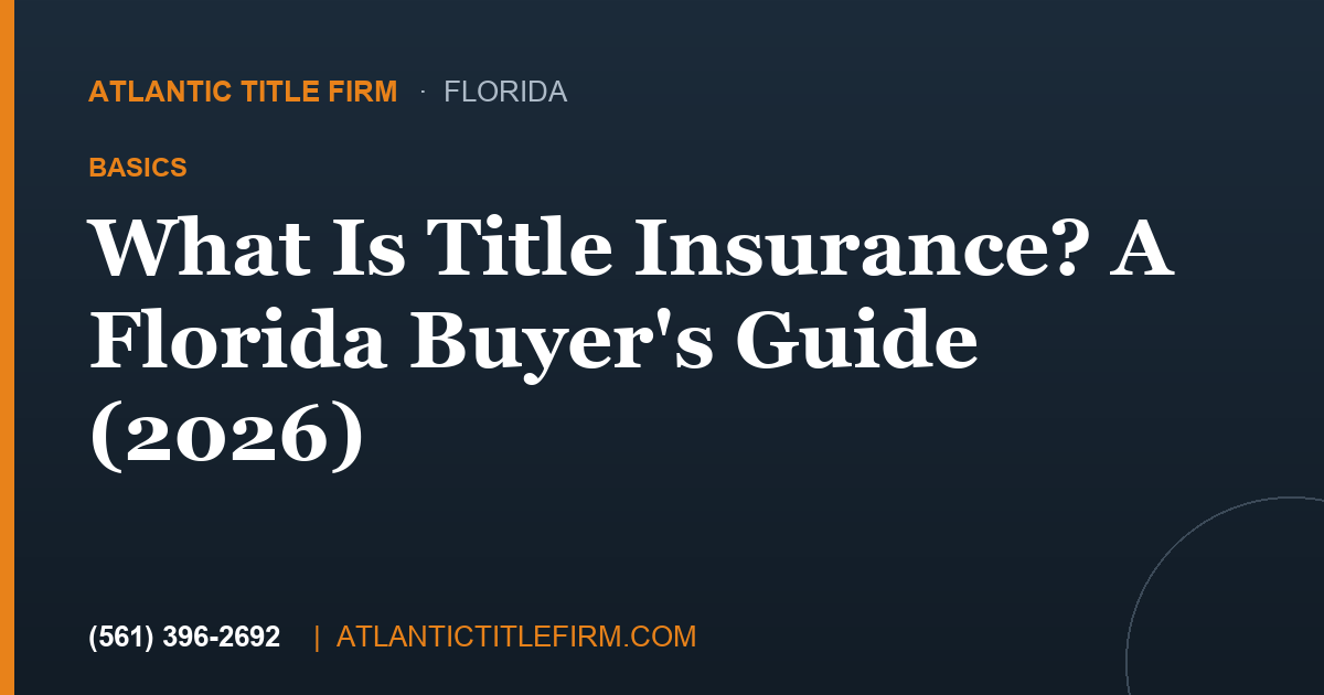 What Is Title Insurance?